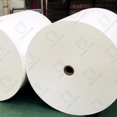 kualitas Custom PE Coated Cup Stock Paper Board In Sheets Reels Untuk Pengemasan Makanan pabrik