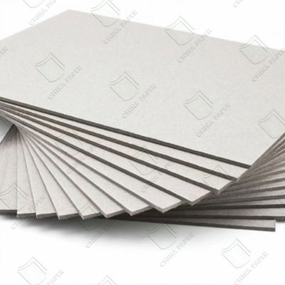 kualitas 300-1000gsm Grey Chip Board Sheet permukaan halus kekakuan tinggi untuk kotak kemasan pabrik