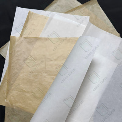 Harga yang bagus Kertas tahan lemak bebas fluor untuk kemasan makanan 30gm 40gm 50gm 60gm on line
